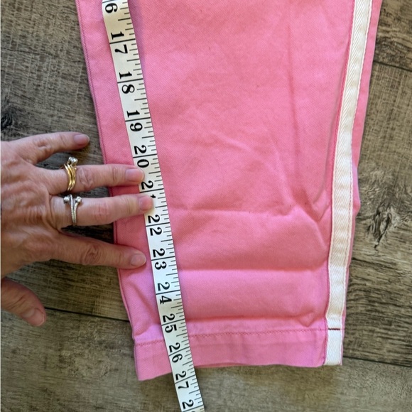 Xirena Rex Pant in Splash of Pink Medium Pull on Elastic Waist White Stripe - Picture 7 of 7